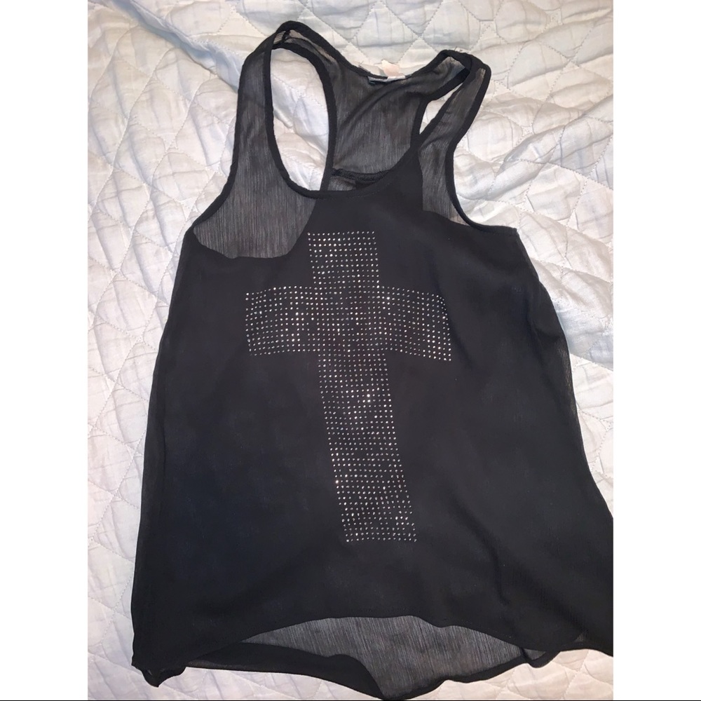 Studded Cross Tank